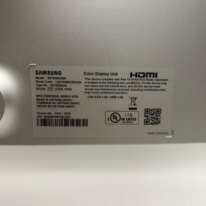 Samsung 27" S27DG602SN QHD OLED QD-OLED Gaming Monitor