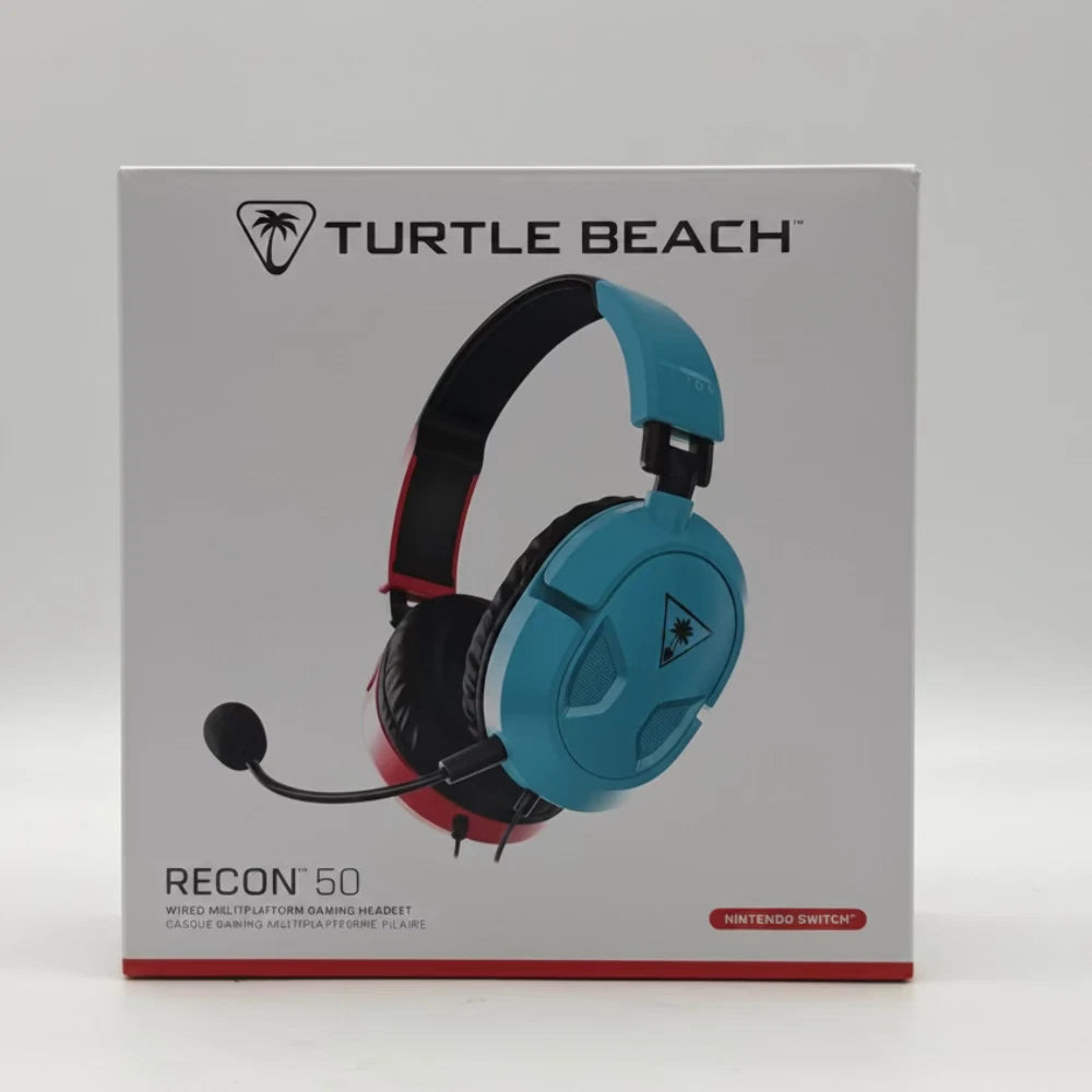 New Turtle Beach recon 50 Over Ear Gaming Headset blue/red TBS-8150-05