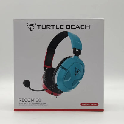 New Turtle Beach recon 50 Over Ear Gaming Headset blue/red TBS-8150-05
